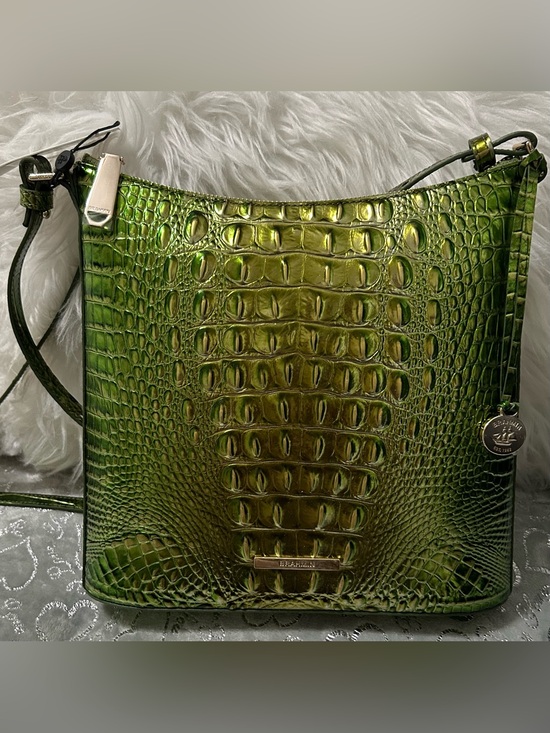 NWT BRAHMIN Melbourne Collection Cacti Green Katie Crossbody Bag